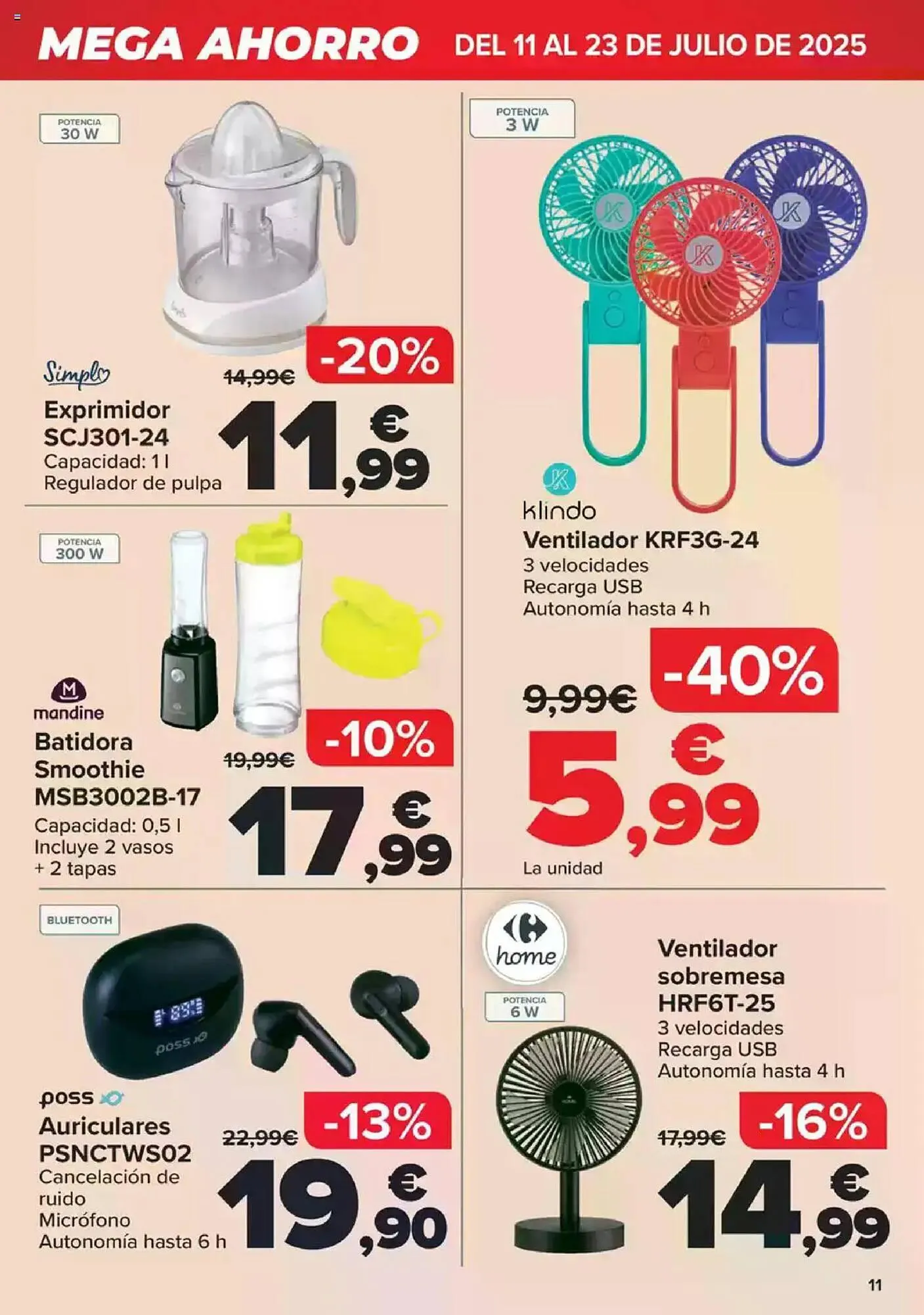 Catálogo de Folleto Carrefour 11 de julio al 23 de julio 2025 - Página 11