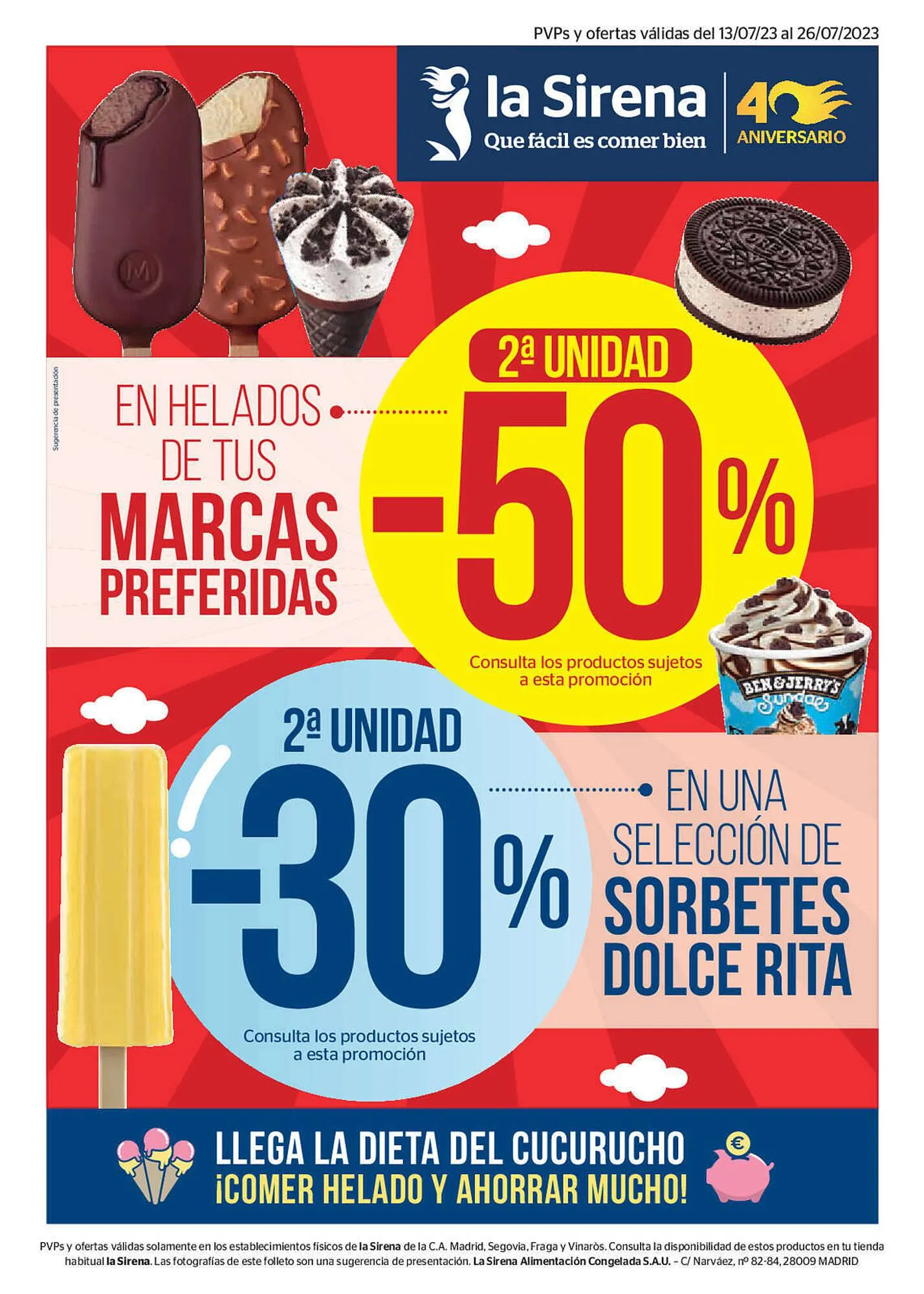 Catálogo de Folleto La Sirena 13 de julio al 26 de julio 2023 - Página 1