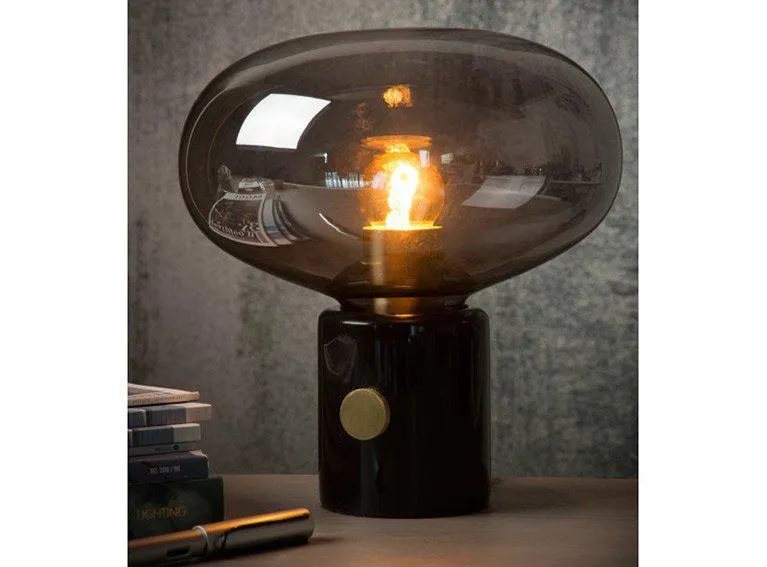 Lámpara de sobremesa smoke grey Lizercha