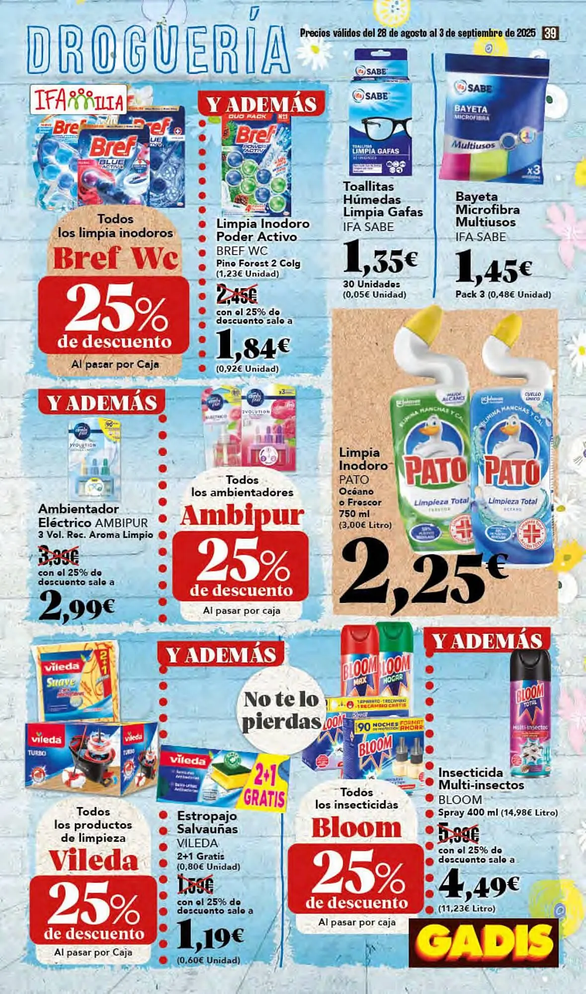 Catálogo de Folleto Gadis 28 de agosto al 3 de septiembre 2025 - Página 39