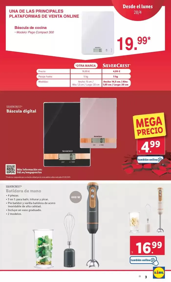 Catálogo de ¡Bazar Lidl! Ofertas válidas del 28/04 al 04/05 28 de abril al 4 de mayo 2025 - Página 3