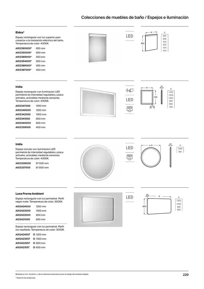 Catálogo de Colecciones de Baño, Muebles y Accesorios 9 de enero al 31 de diciembre 2025 - Página 231