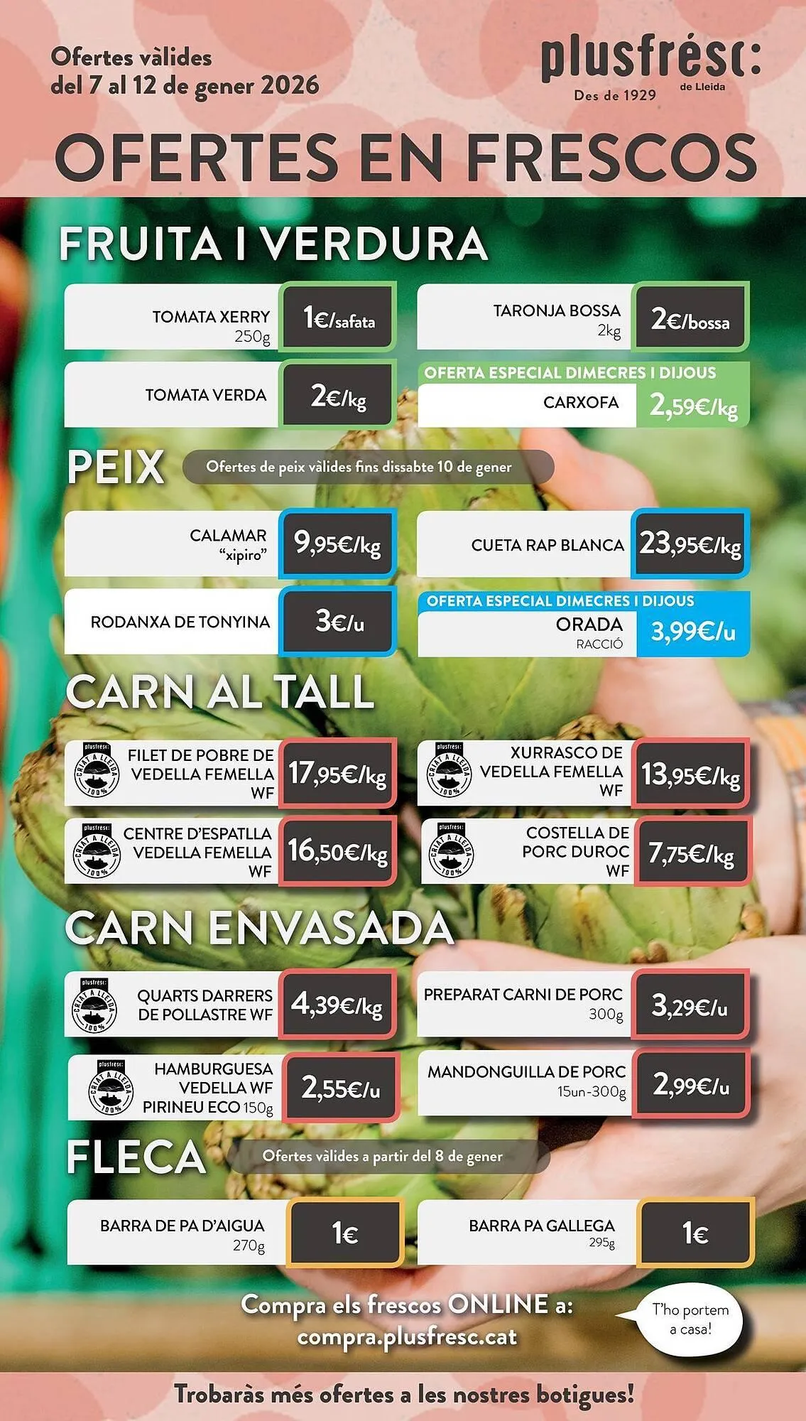 Catálogo de Folleto Plusfresc 8 de enero al 12 de enero 2026 - Página 1