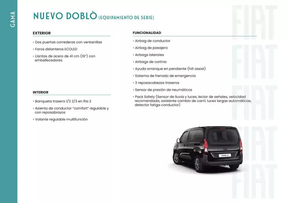 Catálogo de Fiat Doblò 6 de marzo al 31 de agosto 2025 - Página 4