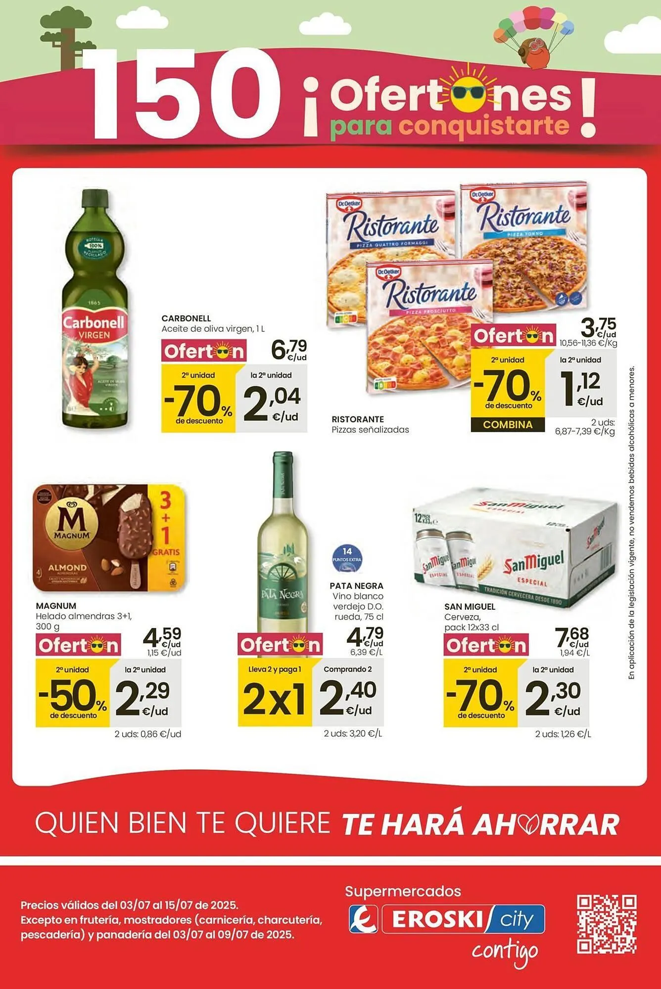 Catálogo de Folleto Eroski 3 de julio al 15 de julio 2025 - Página 1
