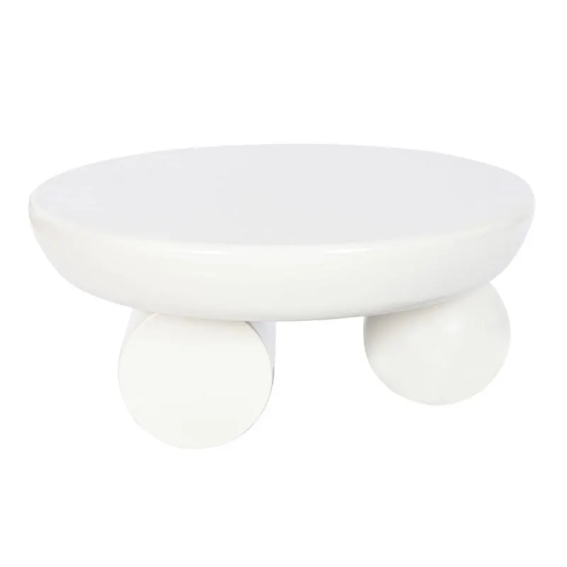 Mesa de centro Sea ø80cm, blanco