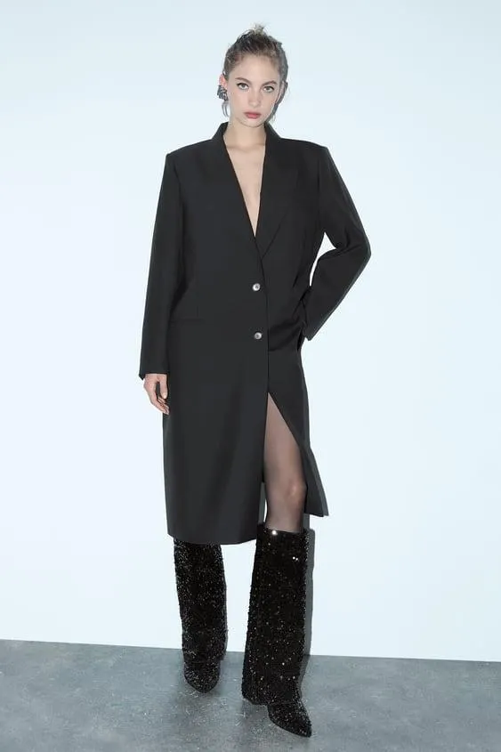 BOTA ALTA POLAINA LENTEJUELAS