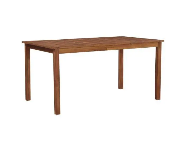 vidaXL mesa de jardín madera maciza de acacia 150x90x74 cm