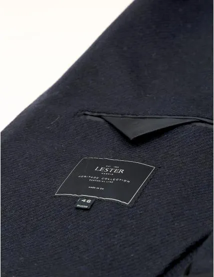 Chaqueta tweed sarga Azul