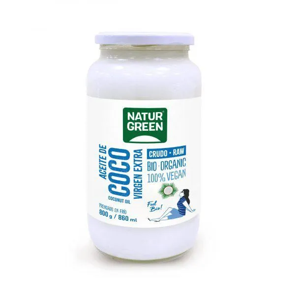 Aceite de Coco Virgen Bio 860 ml / 800 g- NaturGreen