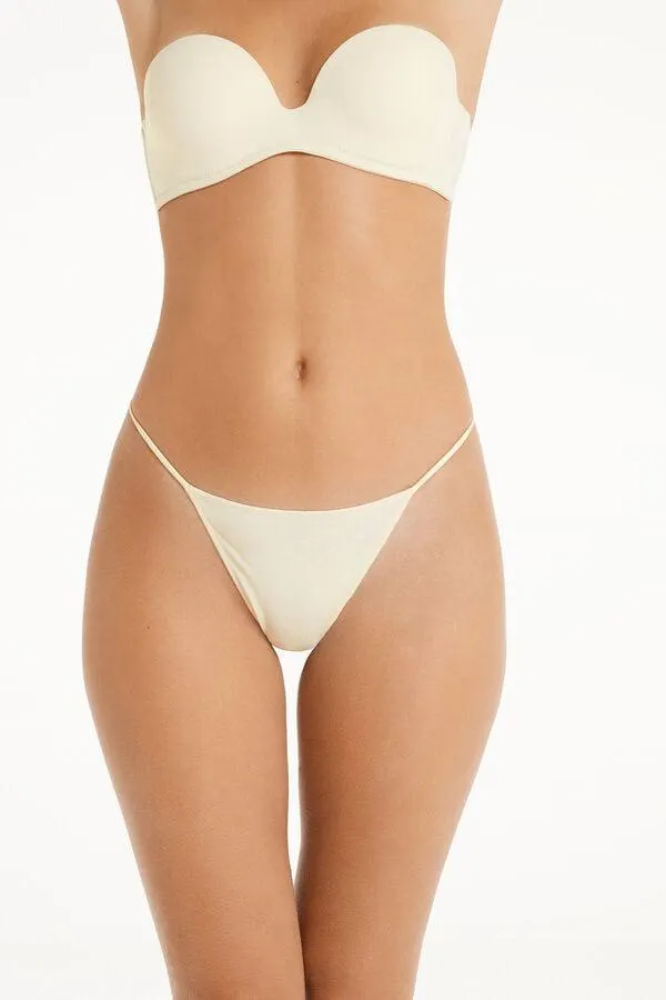 Braguita Brasileña con Tira Lateral Fina Estilo Tanga de Microfibra Reciclada