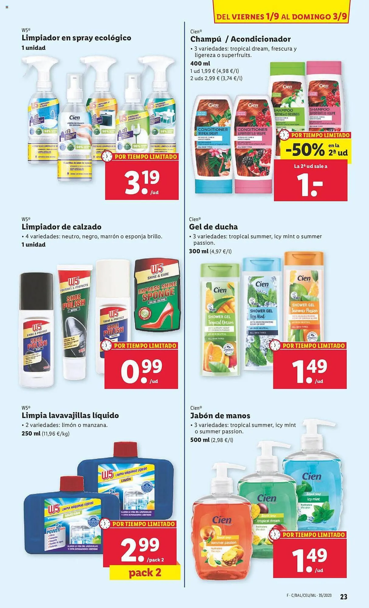 Catálogo de Folleto Lidl 28 de agosto al 3 de septiembre 2023 - Página 23