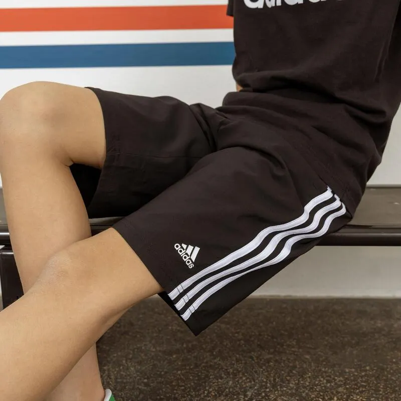 Pantalón Corto Adidas Niños Negro 3 Bandas