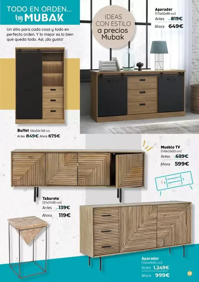 Catálogo de Especial Muebles Auxiliares 4 de noviembre al 4 de enero 2025 - Página 12