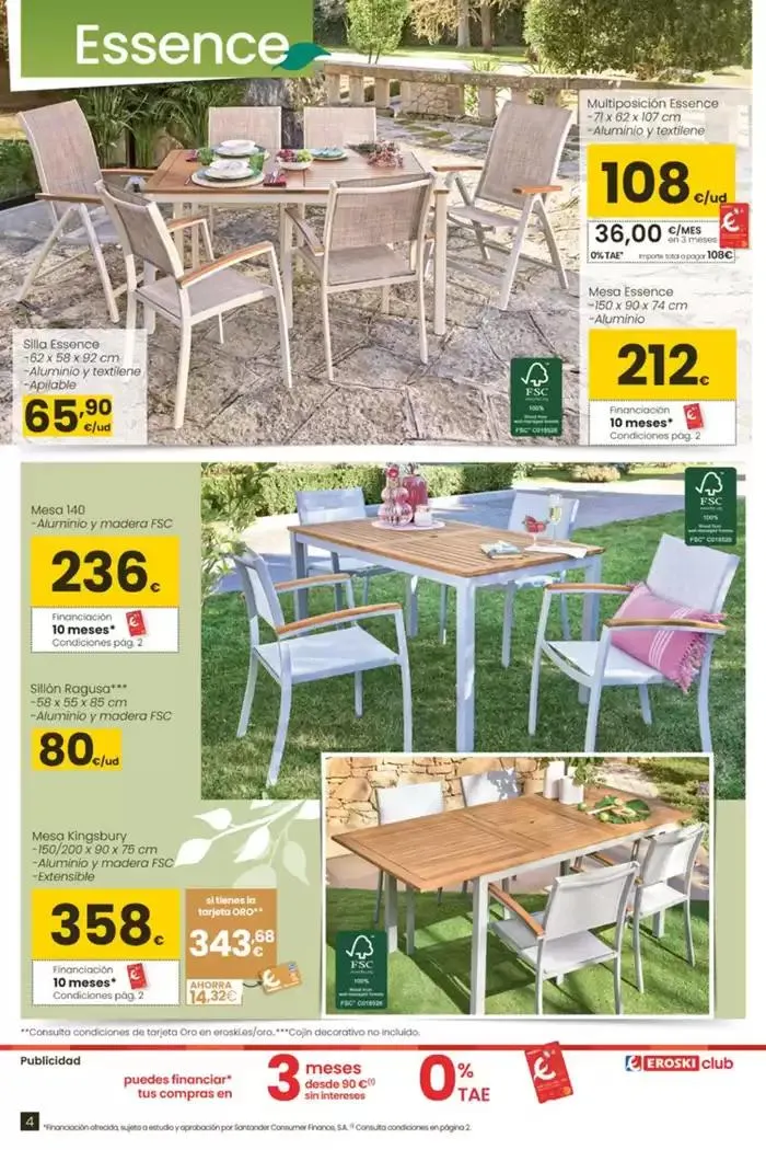 Catálogo de Terraza y jardín  3 de abril al 30 de abril 2025 - Página 4