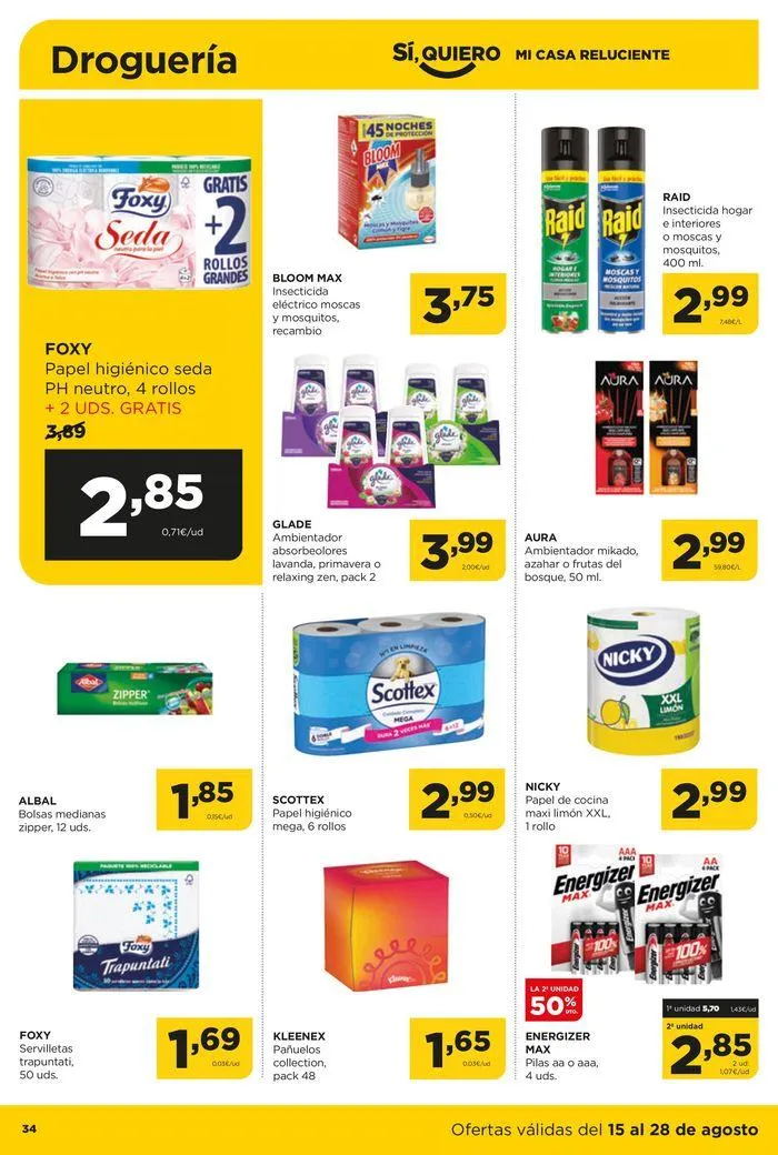 Catálogo de Catálogo Alimerka 15 de agosto al 28 de agosto 2024 - Página 34