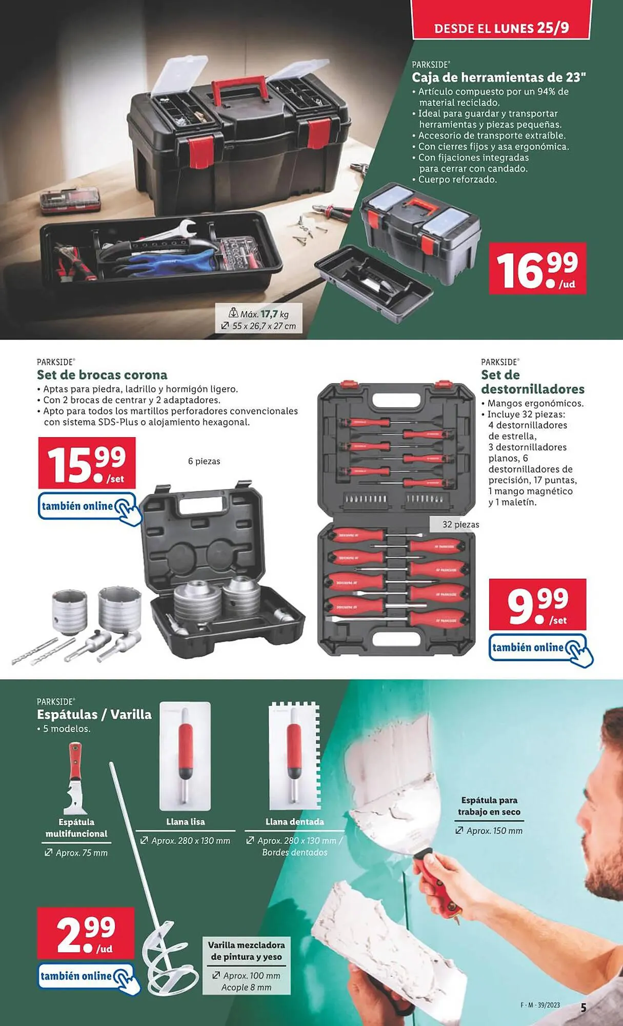 Catálogo de Folleto Lidl 25 de septiembre al 1 de octubre 2023 - Página 5