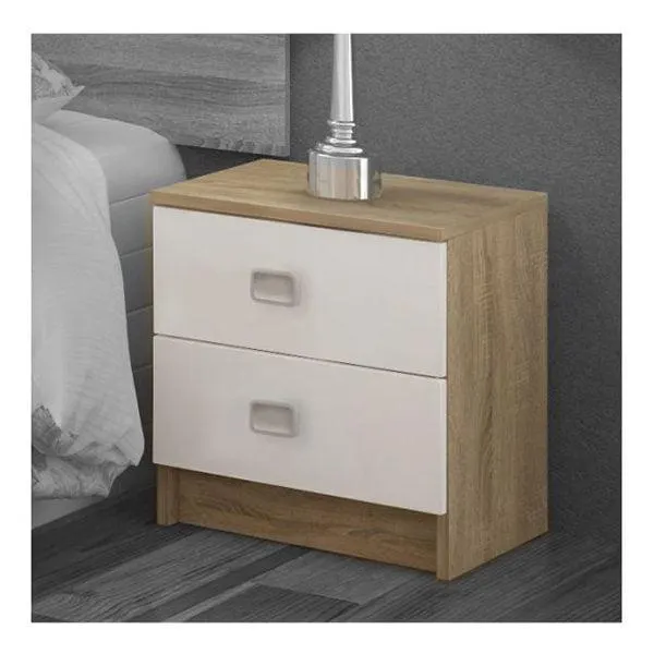 Mesita de noche Cambria/Blanco champion