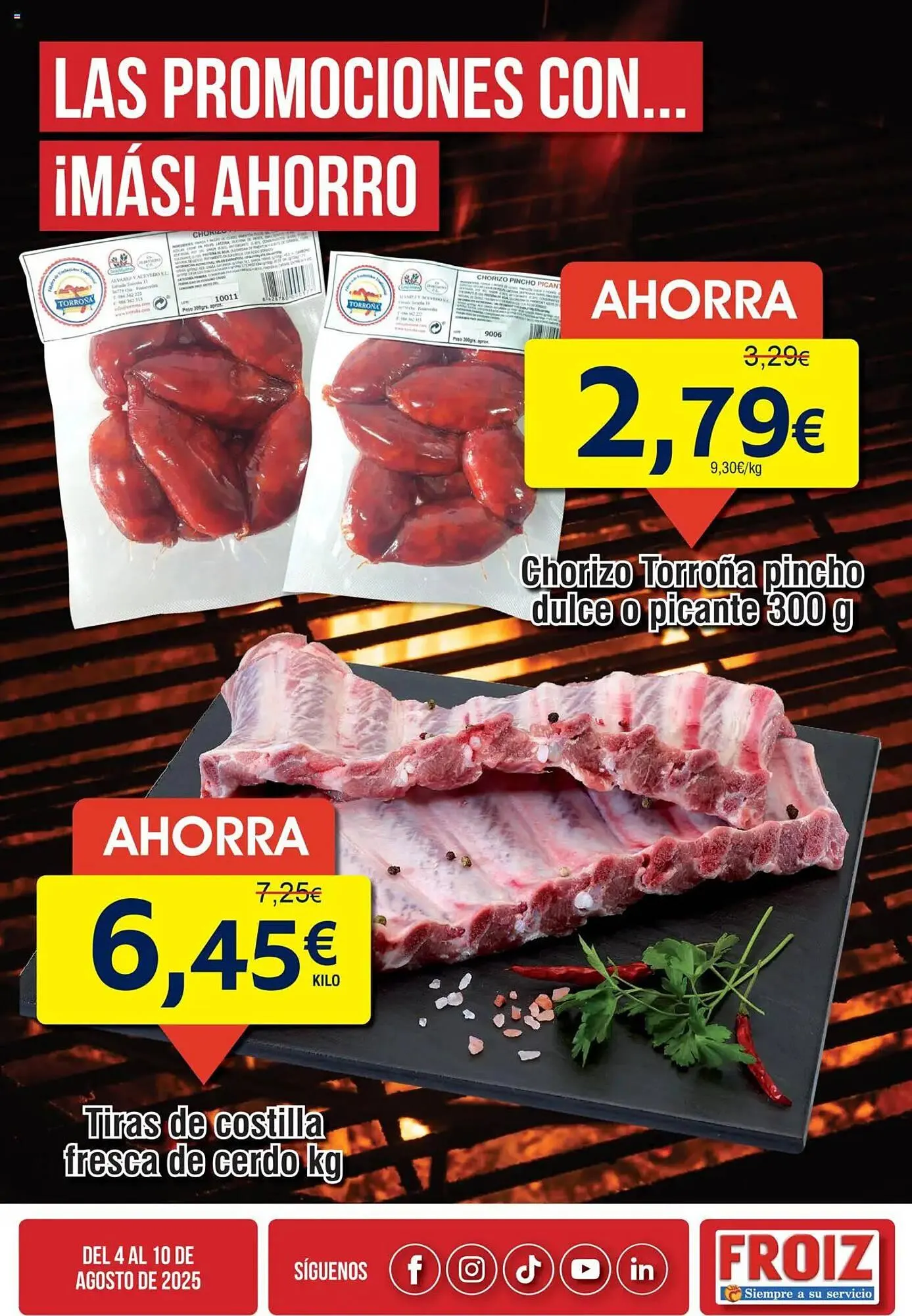 Catálogo de Folleto FROIZ 4 de agosto al 10 de agosto 2025 - Página 1