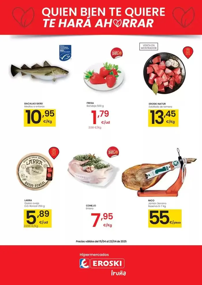 Catálogo de Quien bien te quiere te hará ahorrar 15 de abril al 23 de abril 2025 - Página 1
