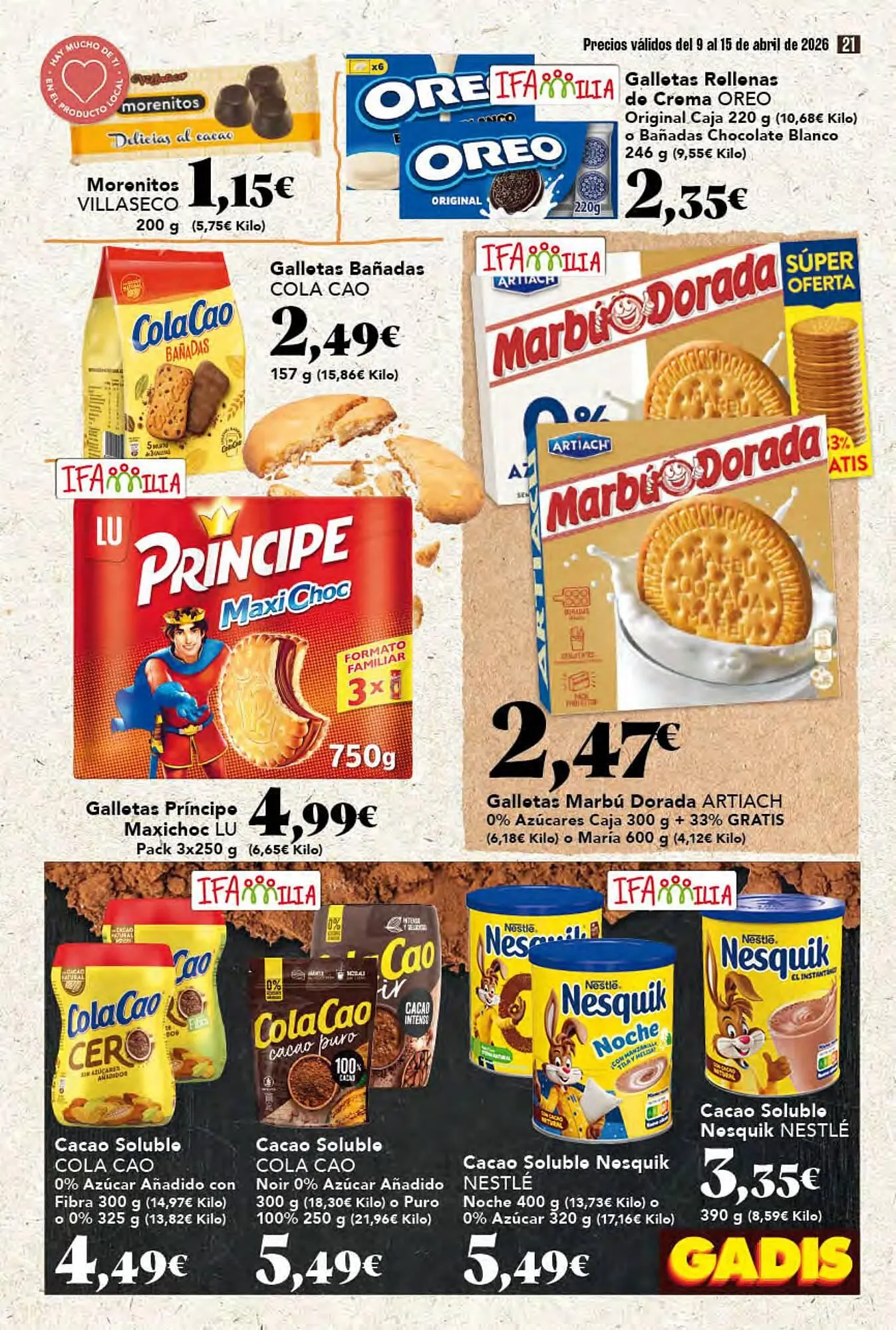 Catálogo de Folleto Gadis 9 de abril al 15 de abril 2026 - Página 21