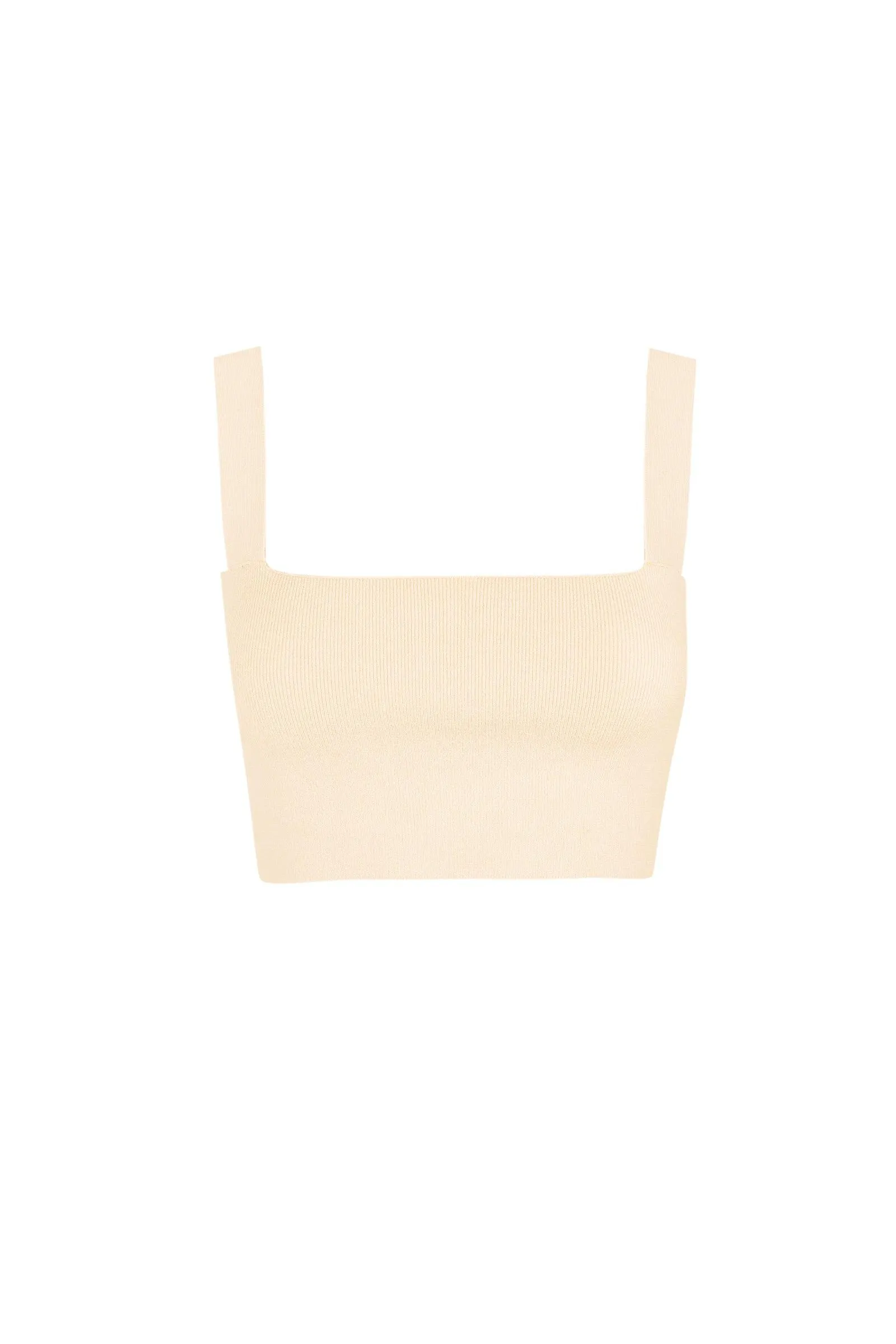 Bambino, top bandeau en punto crudo