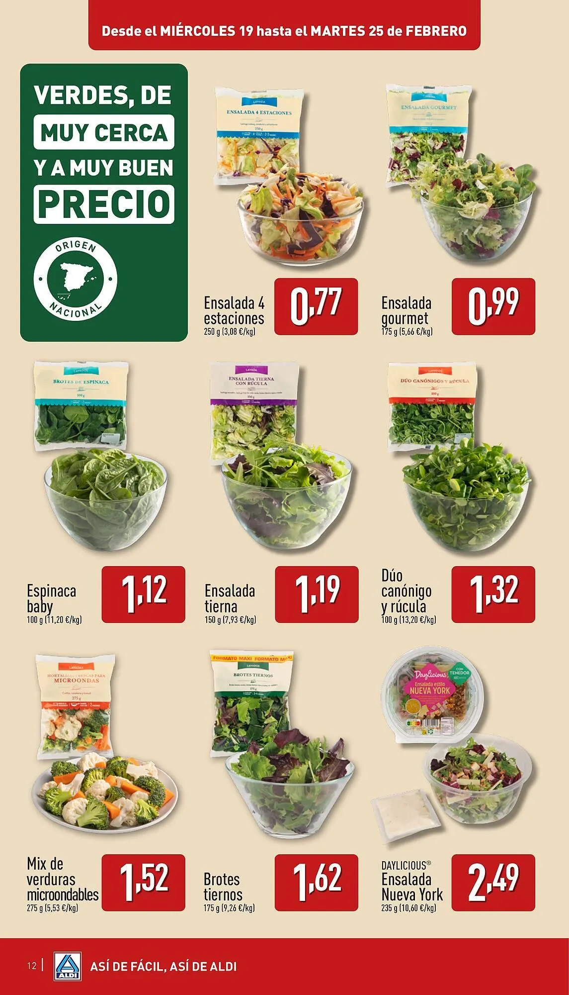 Catálogo de Folleto ALDI 19 de febrero al 25 de febrero 2025 - Página 12