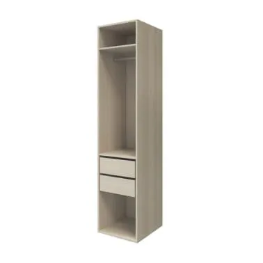 Armario completo Homny 1 columna roble 50 cm