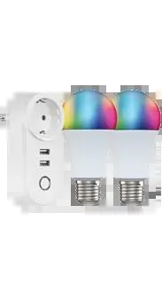 io 2 bombillas Wi-Fi LED + enchufe inteligente MIOSMP003