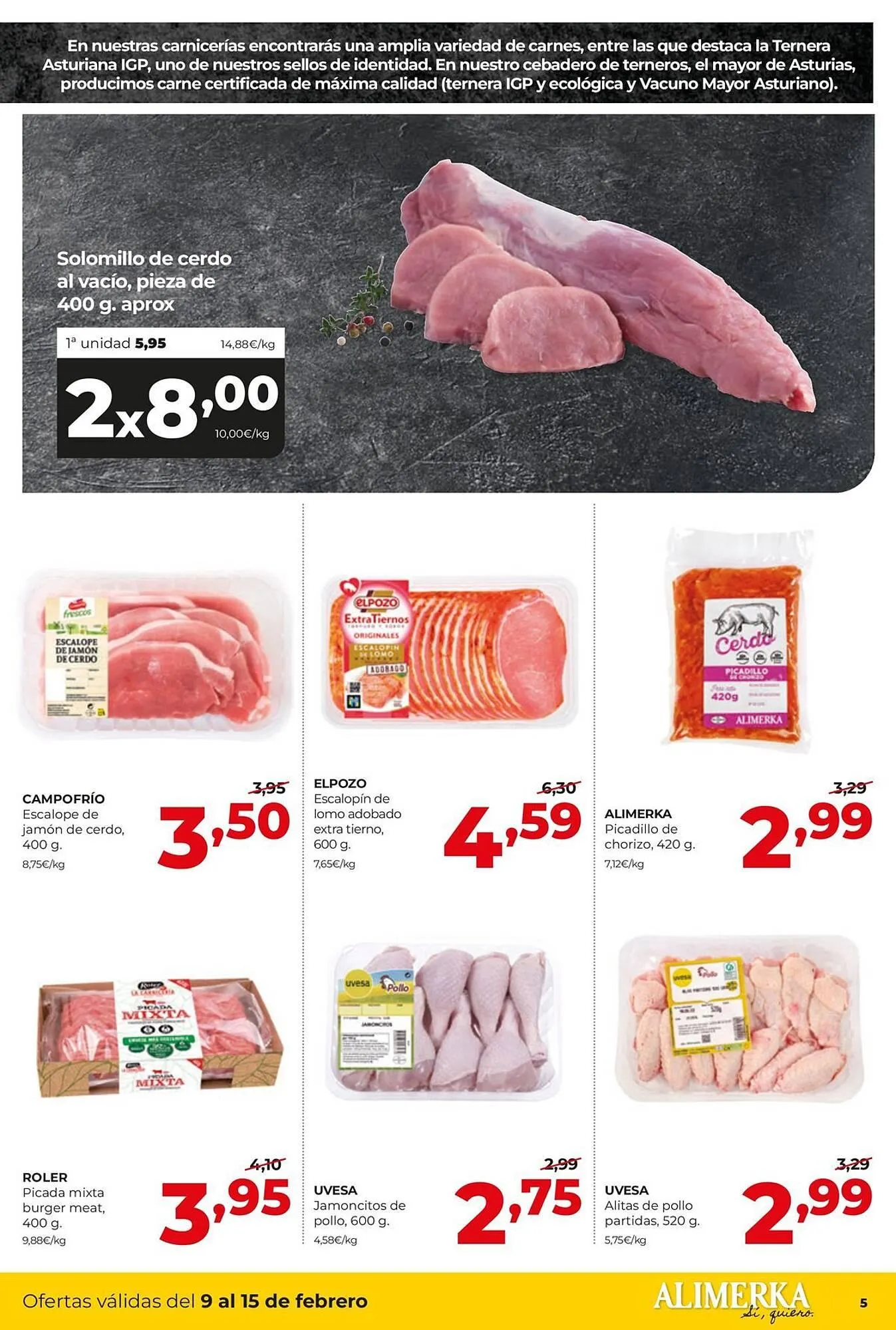 Catálogo de Folleto Alimerka 9 de febrero al 15 de febrero 2026 - Página 5