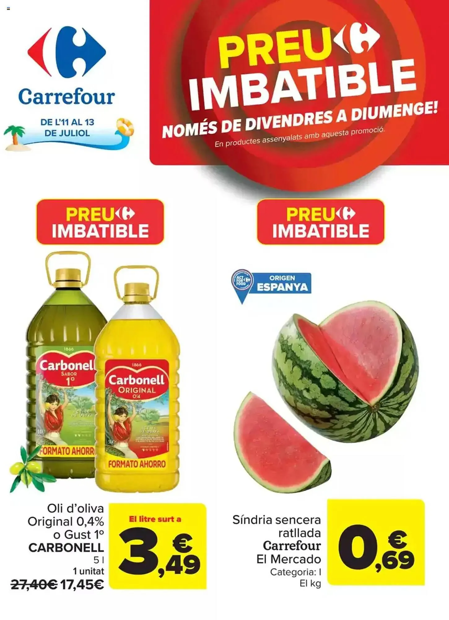 Catálogo de Folleto Carrefour 11 de julio al 13 de julio 2025 - Página 1