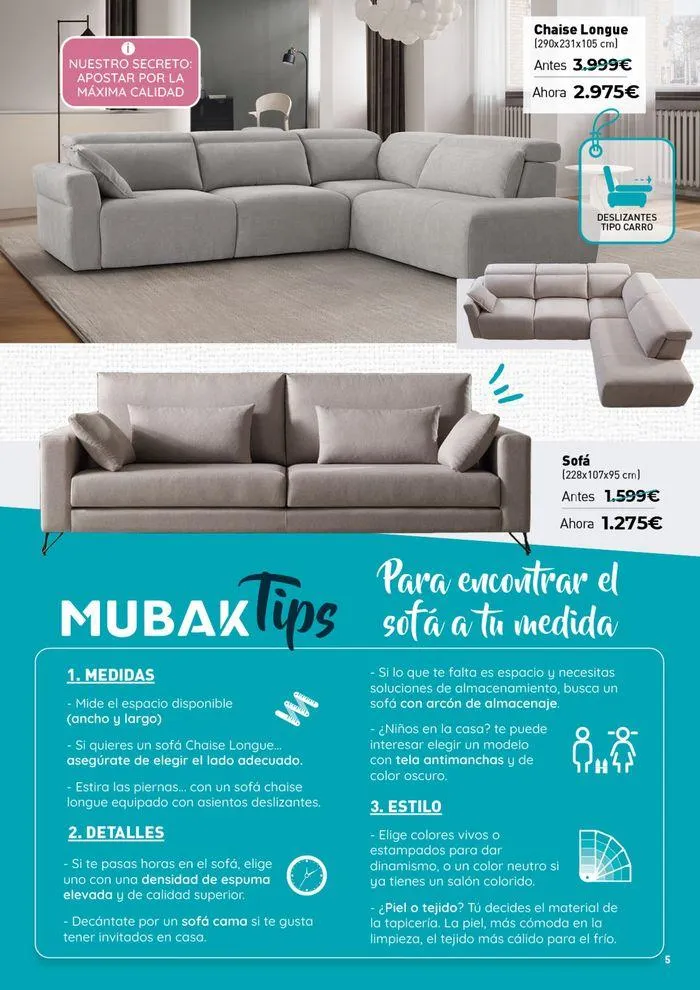 Catálogo de Especial sofás! 2 de septiembre al 5 de enero 2025 - Página 5