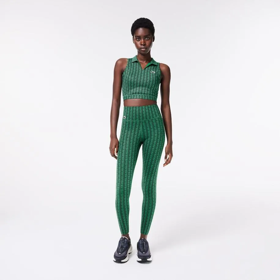 Leggings deportivos con estampado de monograma