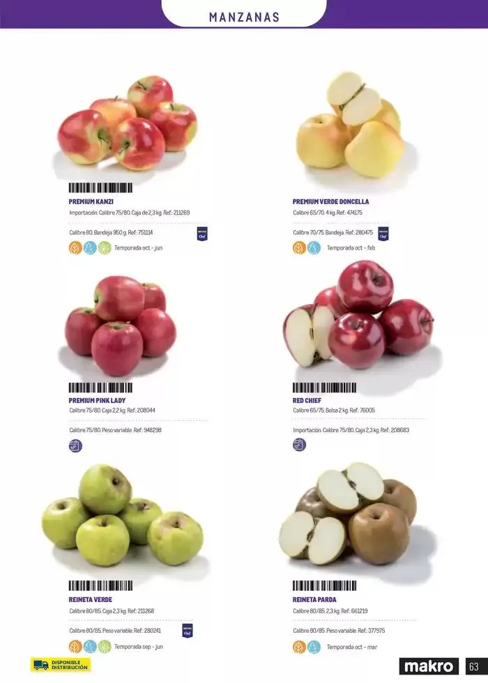 Catálogo de Frutas y verduras 8 de enero al 30 de junio 2025 - Página 63