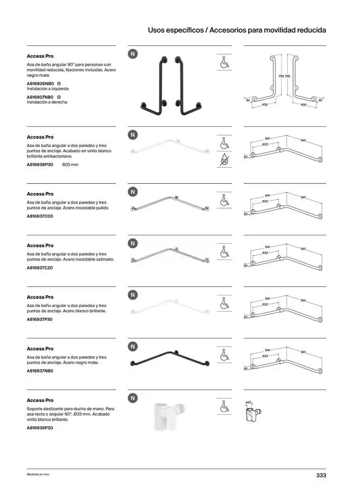 Catálogo de Colecciones de Baño, Muebles y Accesorios 9 de enero al 31 de diciembre 2025 - Página 335