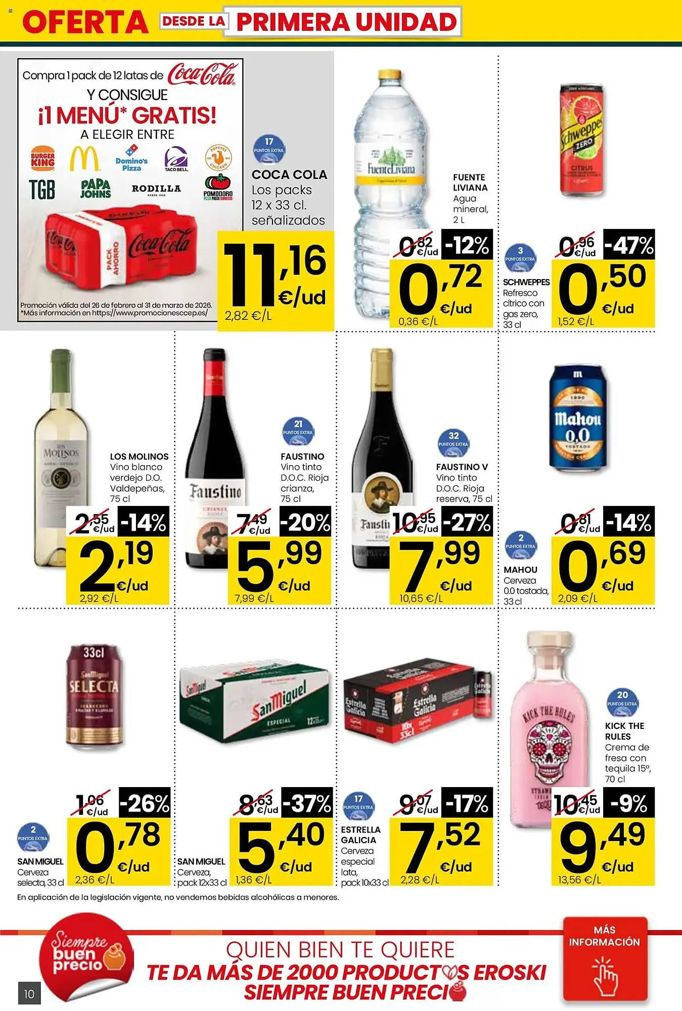 Catálogo de Folleto Eroski 12 de marzo al 25 de marzo 2026 - Página 10