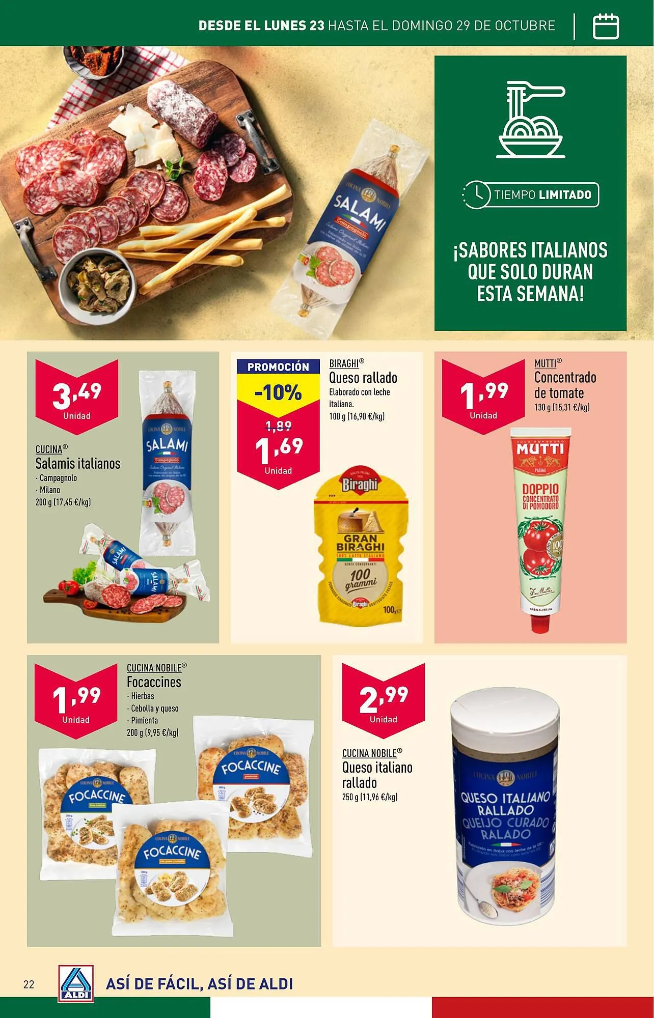 Catálogo de Folleto ALDI 18 de octubre al 24 de octubre 2023 - Página 22