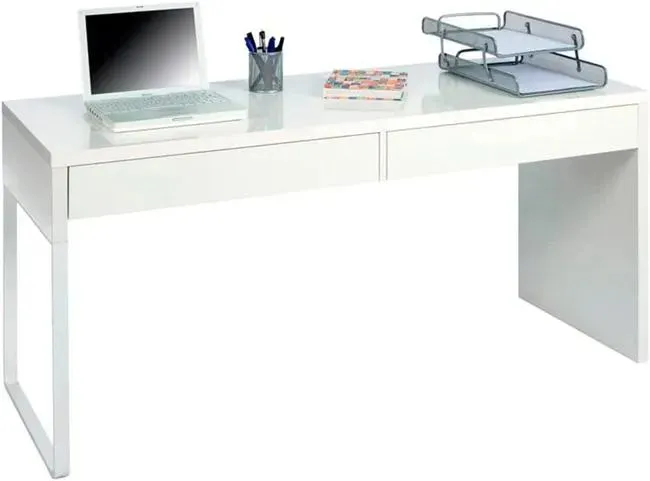 Mesa ordenador, Reversible, Color Blanco Artik