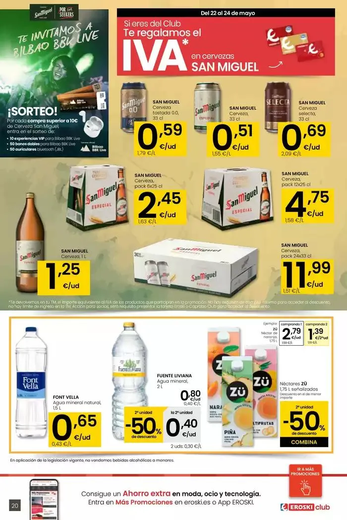 Catálogo de SUMA AHORRO EROSKI CENTER 15 de mayo al 28 de mayo 2025 - Página 20