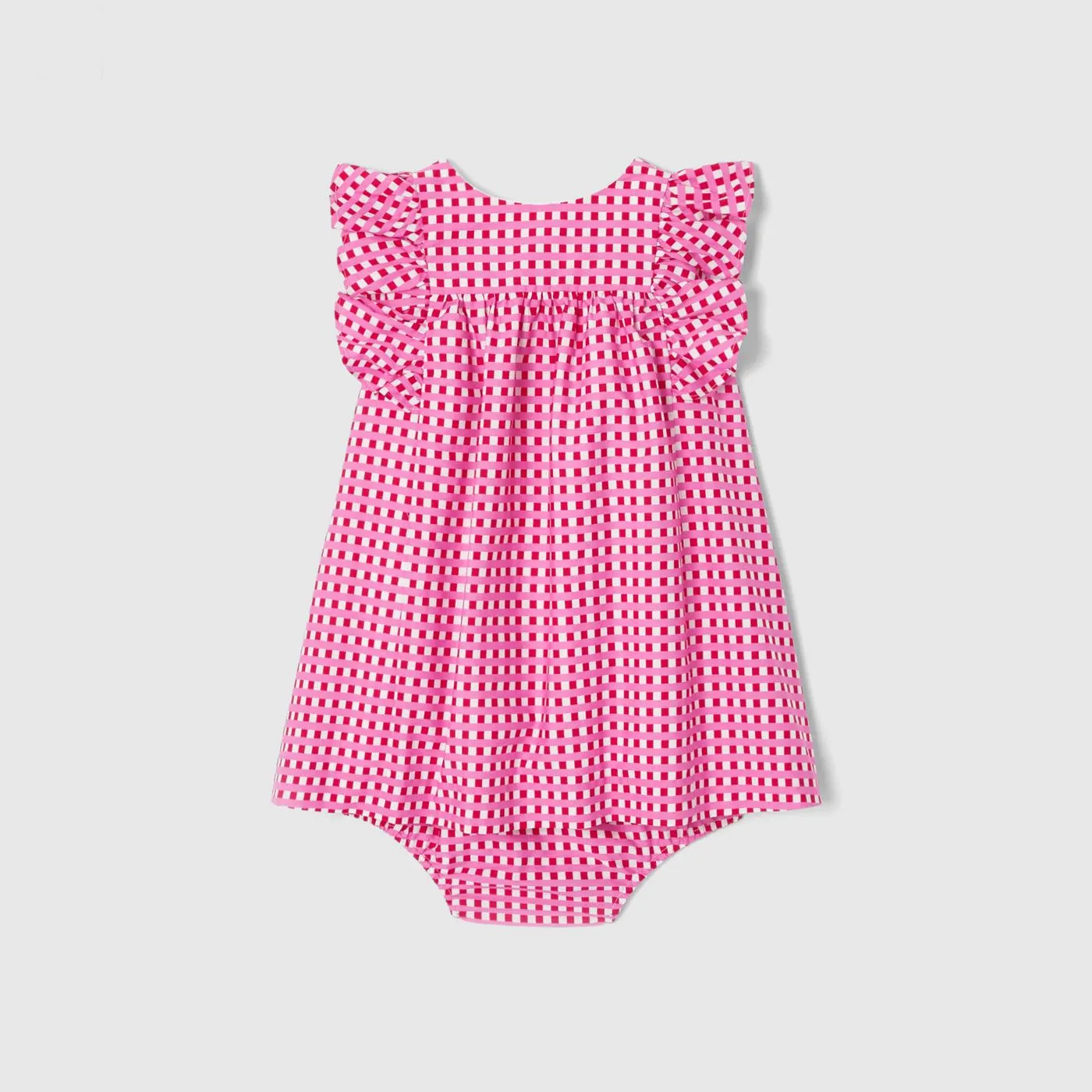 Vestido de vichy de bebé niña