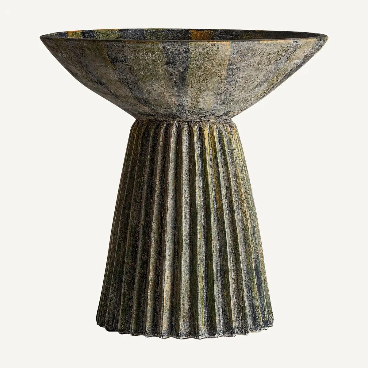 ÁNFORA PLISSÉ STONE