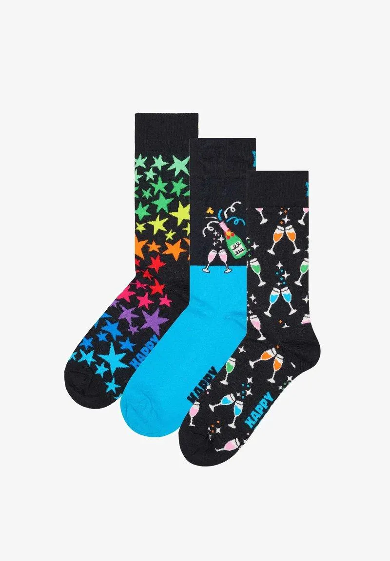 3-PACK CELEBRATIONS GIFT SET - Calcetines - black