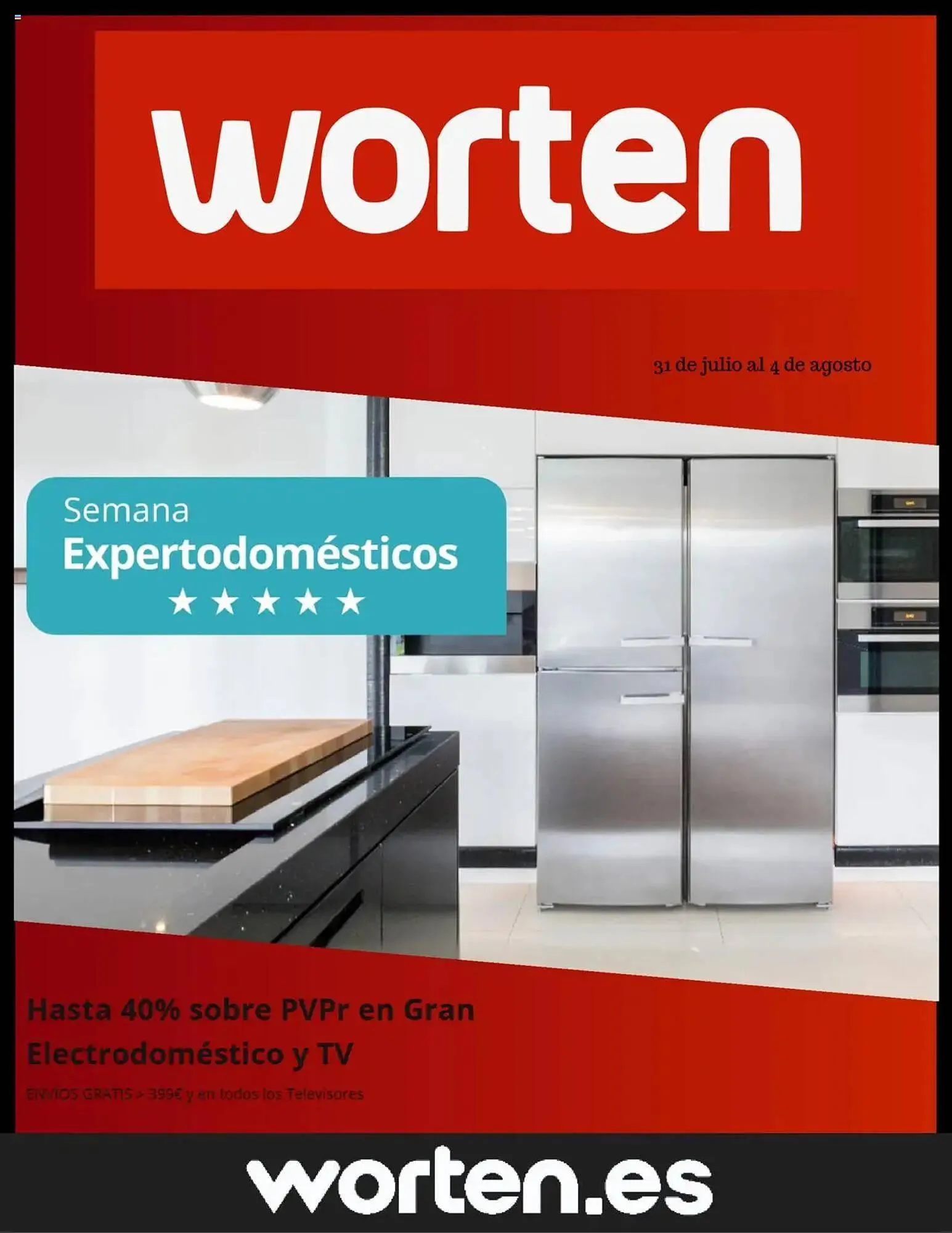 Catálogo de Folleto Worten 31 de julio al 4 de agosto 2025 - Página 1