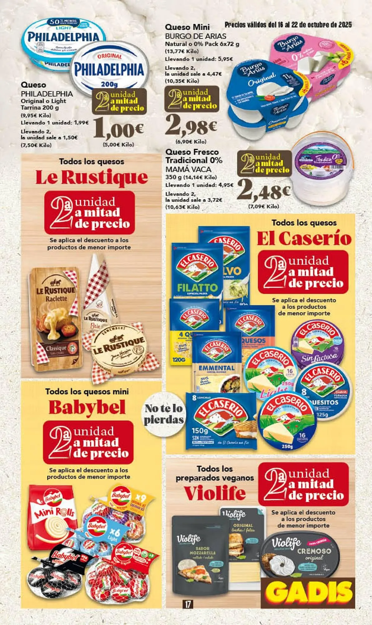 Catálogo de Folleto Gadis 16 de octubre al 22 de octubre 2025 - Página 17