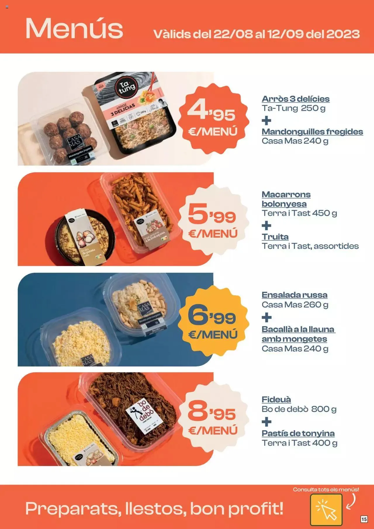 Catálogo de Bonpreu folleto 22 de agosto al 12 de septiembre 2023 - Página 15