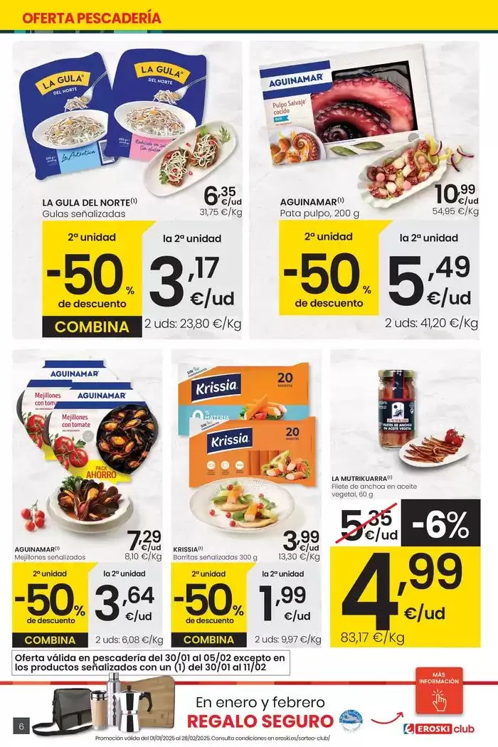 Catálogo de Más de 2000 productos, SIEMPRE A BUEN PRECIO HIPERMERCADOS EROSKI 30 de enero al 11 de febrero 2025 - Página 6
