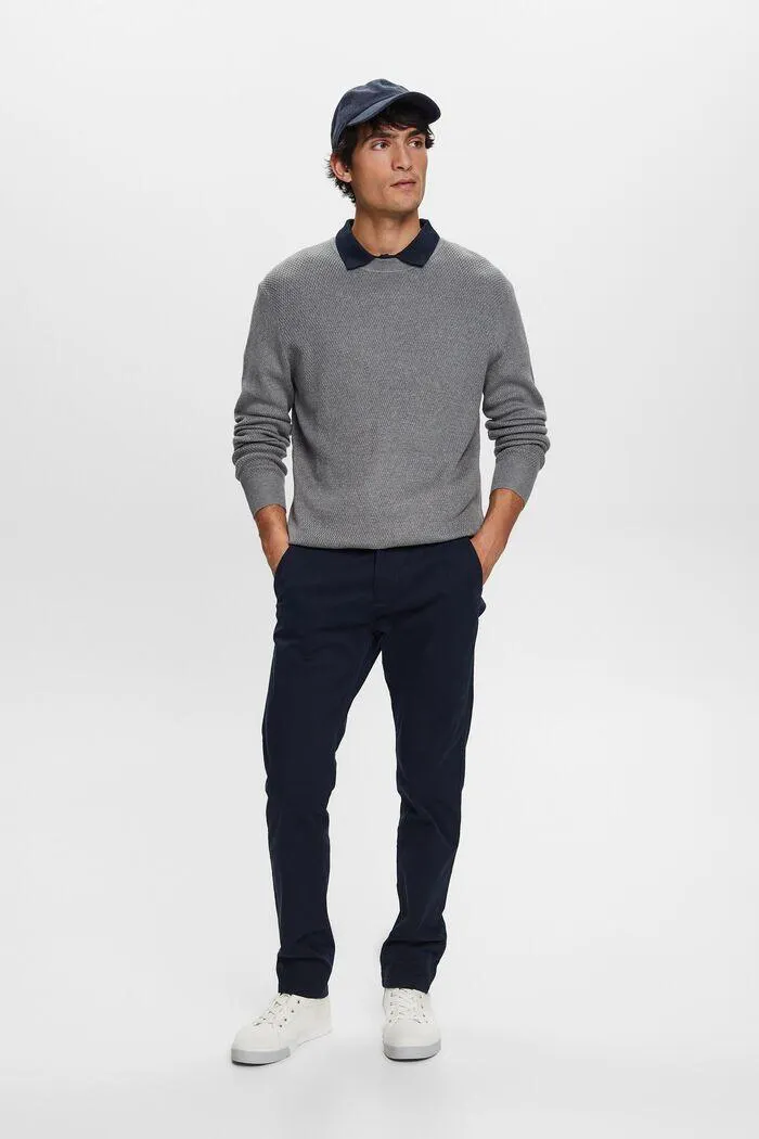 Jersey de punto con cuello redondo