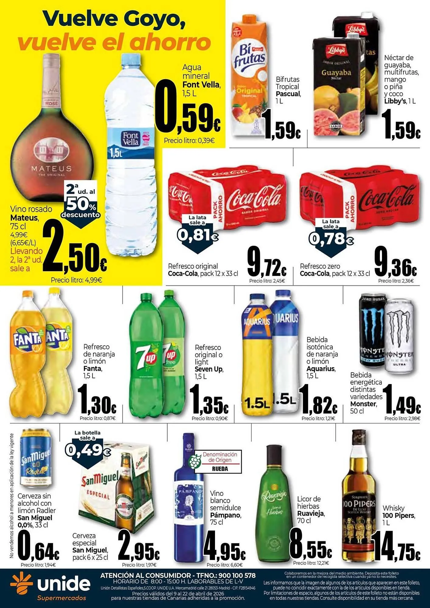 Catálogo de Folleto Unide Supermercados 9 de abril al 22 de abril 2026 - Página 8