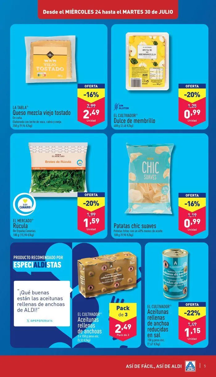 Catálogo de ¡Así de fácil, así de Aldi! 24 de julio al 30 de julio 2024 - Página 5