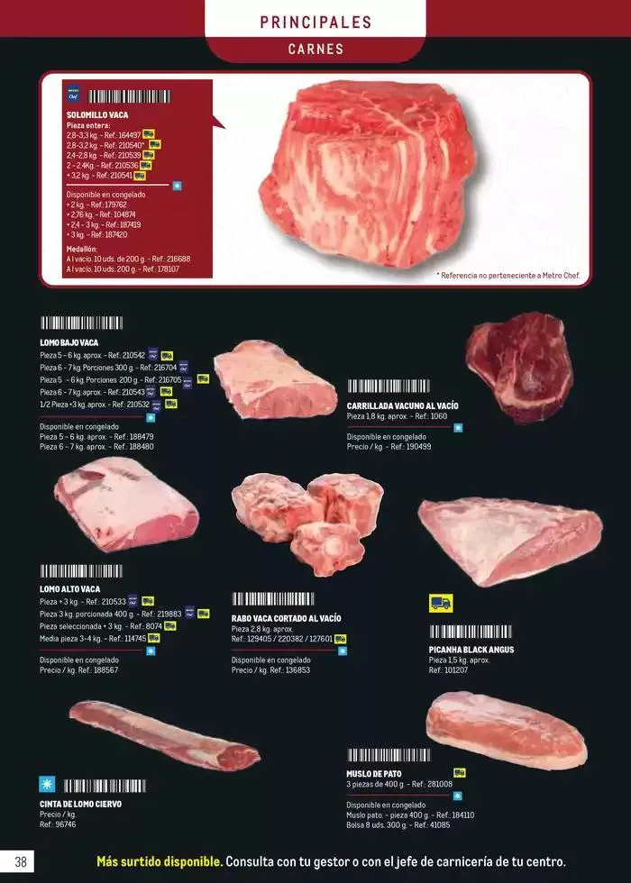 Catálogo de Especial Catering 25 de febrero al 30 de septiembre 2025 - Página 38